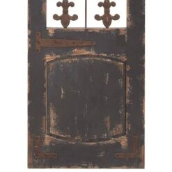 Traditional Metal Scroll Distressed Door Inspired Ornamental Wall Decor With Metal Wire Details Brown - Olivia & May -Home Decor Store GUEST e02b73ee 4aea 47e9 87e8 da5d2f8417fe