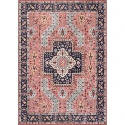 NuLOOM Amber Machine Washable Floral Aztec Area Rug -Home Decor Store GUEST e194e160 eef2 4e73 9286 8b1c8db13a97