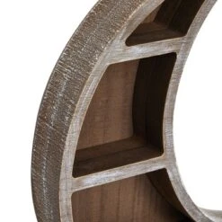 Wooden Moon Shelf, Rustic Wall Home Decor, Crystal Holder For Stones Display And Essential Oils (13 X 13 X 2 In) -Home Decor Store GUEST e28aa93e d9a1 4d00 ac45 a061caf291f9