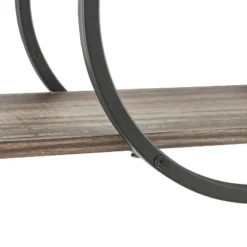 2-Tier Antigua Crossed Double Circle Wall Shelf Unit Black/Rustic - Danya B. -Home Decor Store GUEST e3ac8dbc 27b9 4149 9629 245e1411ddcb