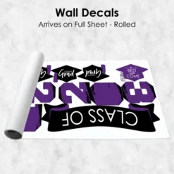 Big Dot Of Happiness Purple Class Of 2023 Graduation Party Wall Decals Set Of 20 -Home Decor Store GUEST e47d8fb9 b326 4649 a196 64e1b5647b7f