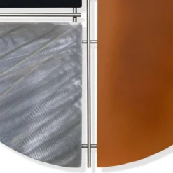 Geo Chart Metal Wall Sculpture Black - StyleCraft