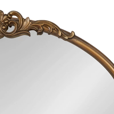 27" X 18.7" Arendahl Oval Wall Mirror Gold - Kate & Laurel All Things Decor 4 27" X 18.7" Arendahl Oval Wall Mirror Gold - Kate & Laurel All Things Decor - Image 2