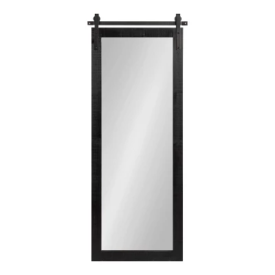 20" X 51" Cates Rustic Wall Mirror Black - Kate & Laurel All Things Decor 3 20" X 51" Cates Rustic Wall Mirror Black - Kate & Laurel All Things Decor