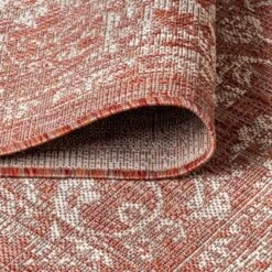 Tela Bohemian Inspired Textured Weave Floral Indoor/Outdoor Area Rug - JONATHAN Y -Home Decor Store GUEST eb00b7a9 31f4 4563 af79 0039ed1d8668