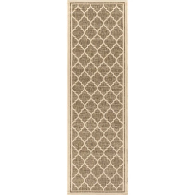Trebol Moroccan Trellis Textured Weave Indoor/Outdoor Area Rug - JONATHAN Y 3 Trebol Moroccan Trellis Textured Weave Indoor/Outdoor Area Rug - JONATHAN Y
