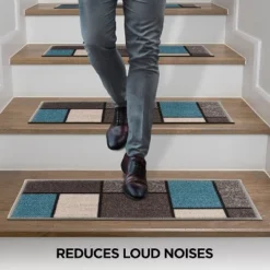 World Rug Gallery Contemporary Modern Boxes Non-Slip Stair Treads 13 World Rug Gallery Contemporary Modern Boxes Non-Slip Stair Treads -Home Decor Store GUEST ebe4bec5 2d74 4942 947f c1022753d4df