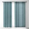 Heather Dutton Solstice Teal Single Panel Sheer Window Curtain 84" X 50" - Deny Designs -Home Decor Store GUEST ec294cee 16a7 4b85 96d7 42890b89e297