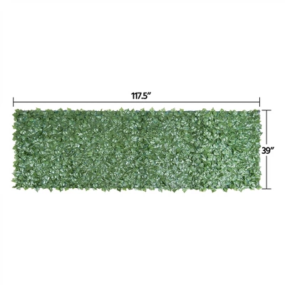 Yaheetech Artificial Faux Ivy Leaves Garden Ornaments Decorative Privacy Fence Screen Green 4 Yaheetech Artificial Faux Ivy Leaves Garden Ornaments Decorative Privacy Fence Screen Green - Image 2