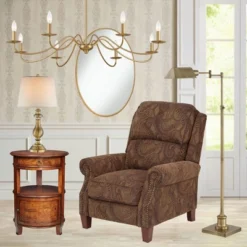 Regency Hill Traditional Table Lamp 26" High Antique Brass Candlestick White Fabric Drum Shade For Living Room Family Bedroom Bedside -Home Decor Store GUEST f023df2e dead 4b1d a997 285934d7e2da