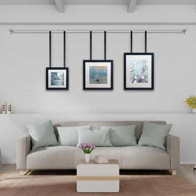 Hastings Home Curtain Rod, Silver With Cone Finials 6 Hastings Home Curtain Rod, Silver With Cone Finials - Image 4