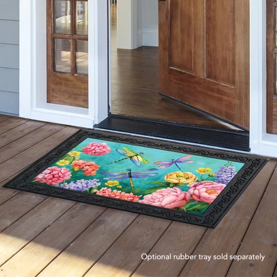 Dragonfly Garden Spring Doormat Indoor Outdoor 30" X 18" Briarwood Lane 4 Dragonfly Garden Spring Doormat Indoor Outdoor 30" X 18" Briarwood Lane - Image 2