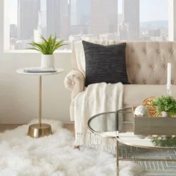 18"x18" Life Styles Textured Lines Square Throw Pillow - Mina Victory -Home Decor Store GUEST f2981126 7dd8 4afa ac9c 43b9770db9bf