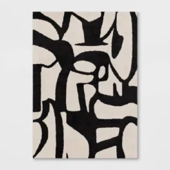 Abstract Inkblot Rug Black/White - Threshold™ -Home Decor Store GUEST f515f58c 4fc4 473d 8b9e f1ee81b22a0b