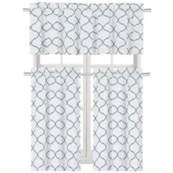 Kate Aurora Living Shabby Trellis 3 Piece Café Kitchen Curtain Tier And Valance Set -Home Decor Store GUEST f5ff7a7c 93e7 490e a777 a737deafbaf1