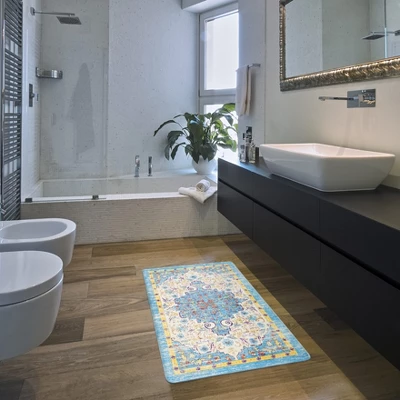 World Rug Gallery Traditional Bohemian Vintage Anti Fatigue Standing Mat 9 World Rug Gallery Traditional Bohemian Vintage Anti Fatigue Standing Mat - Image 7