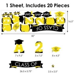 Big Dot Of Happiness Yellow Class Of 2023 Graduation Party Wall Decals Set Of 20 -Home Decor Store GUEST f7e663ca 8b71 4aa8 9eac 195bb235c227