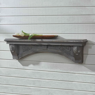 Park Designs Mantle Shelf Aged Gray 3 Park Designs Mantle Shelf Aged Gray