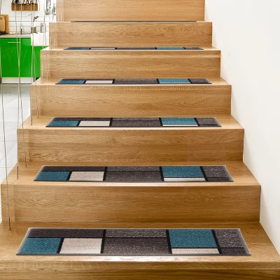 World Rug Gallery Contemporary Modern Boxes Non-Slip Stair Treads 10 World Rug Gallery Contemporary Modern Boxes Non-Slip Stair Treads - Image 8
