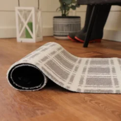 2'x3' ColorStar Prairie Grid Door Mat Gray - Bungalow Flooring 11 2'x3' ColorStar Prairie Grid Door Mat Gray - Bungalow Flooring -Home Decor Store GUEST f90404d7 8bf1 4cf7 9b60 9e311e06a197