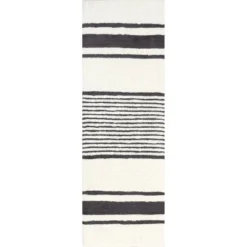 Lauren Liess X RugsUSA - Striped Wool Machine Washable Area Rug -Home Decor Store GUEST f96d20f6 0fb8 4578 9b37 999c9347ac54