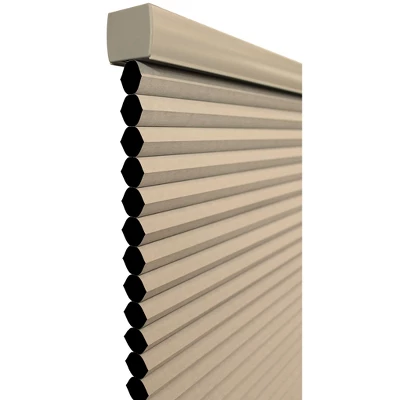 Linen Avenue Cordless Blackout Cellular Shade, Muslin 3 Linen Avenue Cordless Blackout Cellular Shade, Muslin