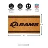 Evergreen Los Angeles Rams Logo Turf Mat, Brown- 28 X 16 Inches Indoor Outdoor Doormat -Home Decor Store GUEST fc34c13c 9d33 4a1a 9923 01f2b51ead18