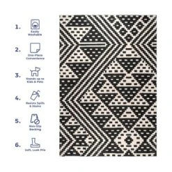 NuLOOM Chiara Machine Washable Modern Geometric Area Rug -Home Decor Store GUEST fcb5d62b c2cd 40bb 879b c7127df34185