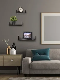 Display Floating Wooden Shelves With Espresso Finish - Set Of 3 Wall Decoration Shelves - Homeitusa -Home Decor Store GUEST fce8b1d6 76b2 4916 92a1 614de9571d8e