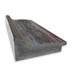 23" X 29" Non-Beveled Alta Rustic Char Wall Mirror - Amanti Art