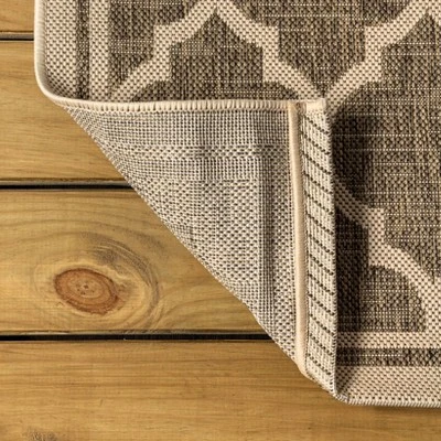Trebol Moroccan Trellis Textured Weave Indoor/Outdoor Area Rug - JONATHAN Y 8 Trebol Moroccan Trellis Textured Weave Indoor/Outdoor Area Rug - JONATHAN Y - Image 6