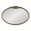 27" X 18.7" Arendahl Oval Wall Mirror Gold - Kate & Laurel All Things Decor -Home Decor Store GUEST ff3bfefc 24b8 43c4 8277 bc0c8cbce146